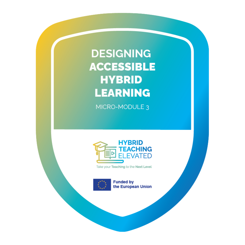 Micro-Module 3 - Designing accessible hybrid learning 